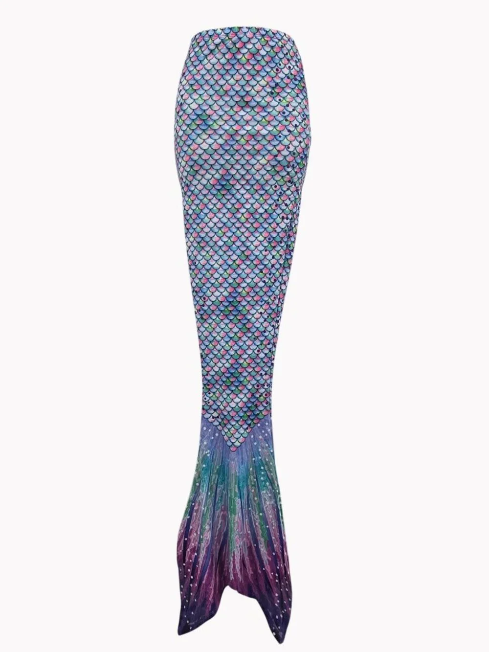 Sun Tails Aurora Borealis mermaid tail stretch swim bottom teens 7-11 NWOT
